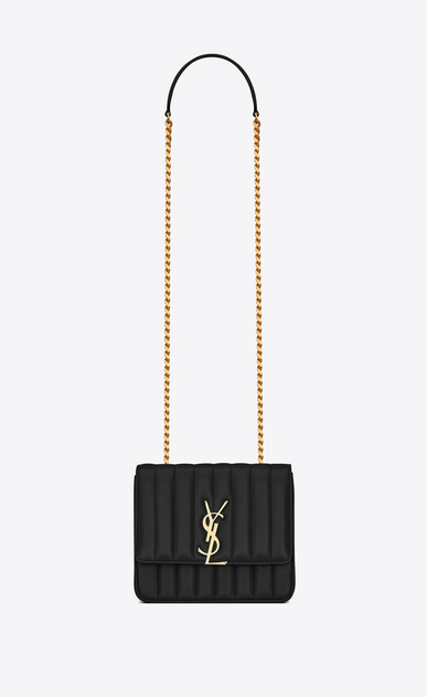 SAINT LAURENT Vicky Woman vicky medium in matelassé lambskin a_V4