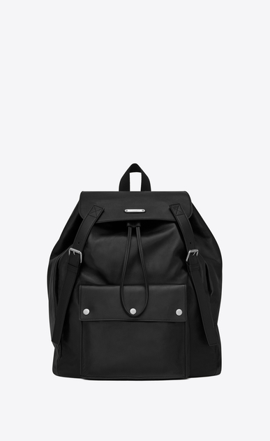 SAINT LAURENT Noé luggages Man Noé Saint Laurent backpack in black leather a_V4