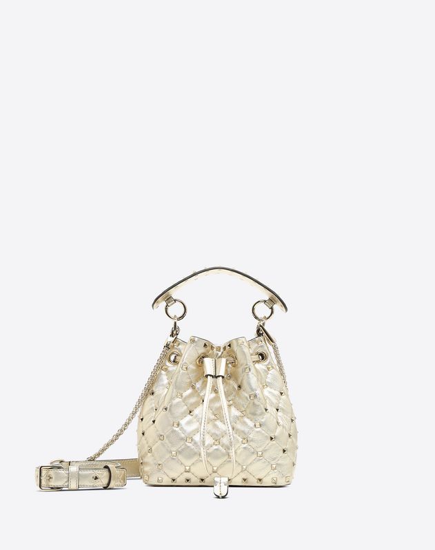 valentino rockstud small bucket bag