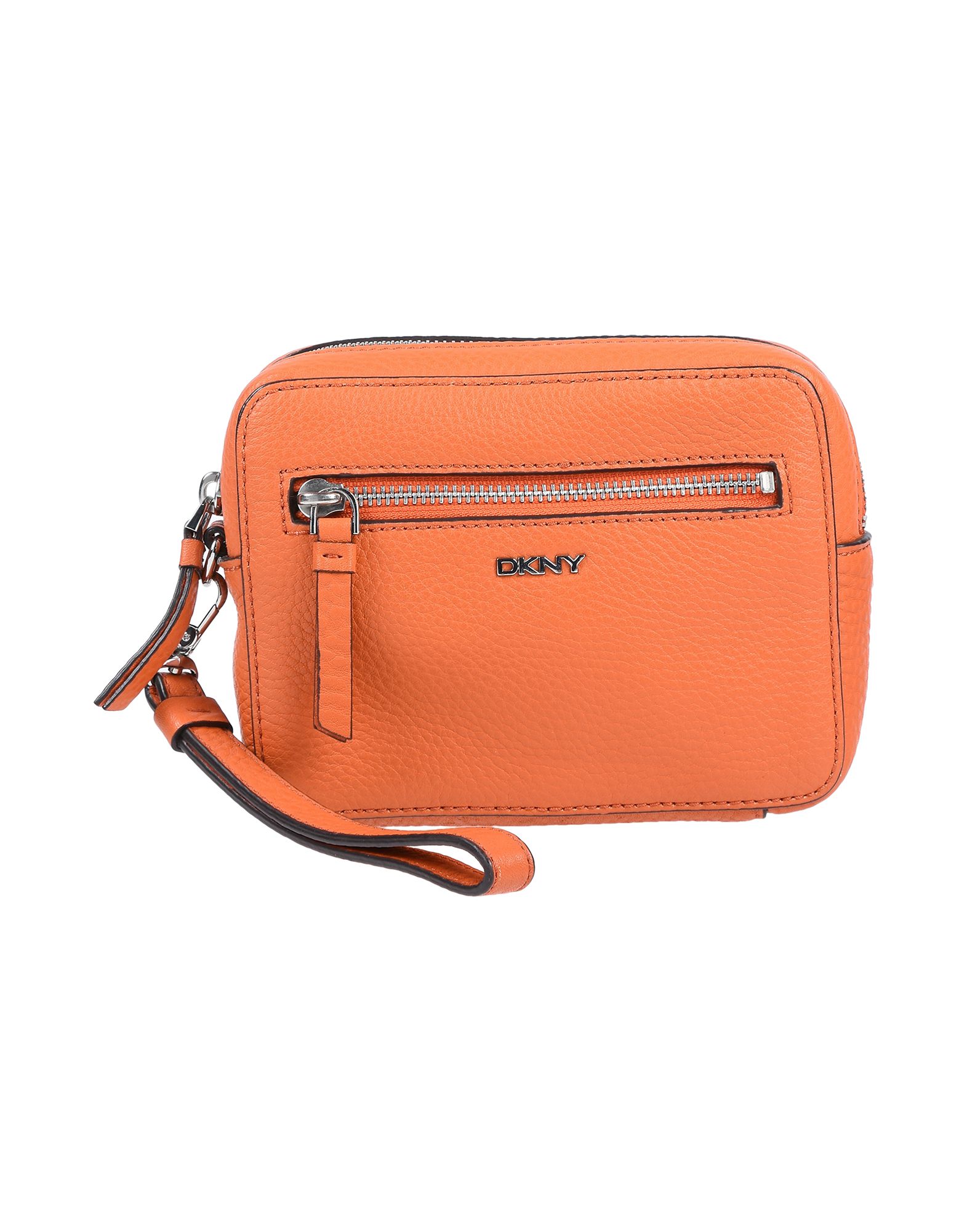 《送料無料》DKNY レディース ハンドバッグ オレンジ 牛革 100%