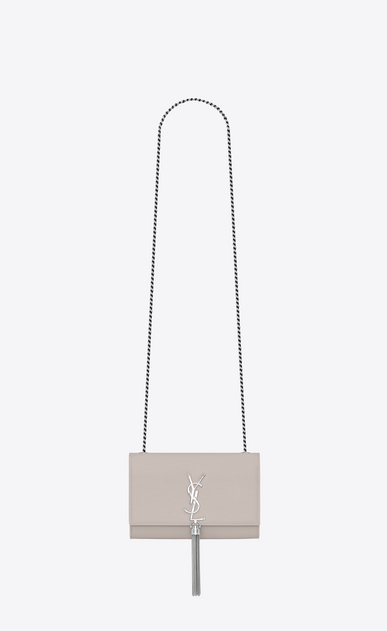 SAINT LAURENT MONOGRAM KATE WITH TASSEL Woman kate small with tassel in grain de poudre embossed leather a_V4