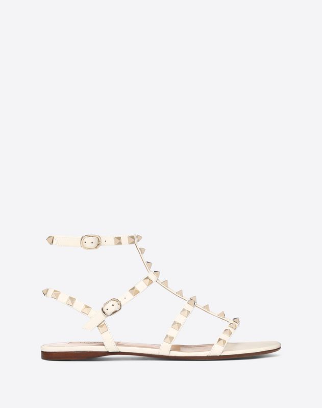 valentino caged flat sandals