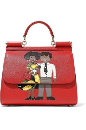 Dolce Gabbana Up To 70 Off At The Outnet Dolce Gabbana Liquéd Textured Leather Shoulder Bag