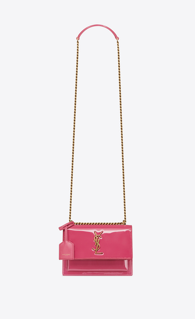 SAINT LAURENT Sunset レディース Sunset small in patent leather a_V4