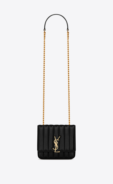 SAINT LAURENT Vicky Woman vicky small in matelassé lambskin a_V4