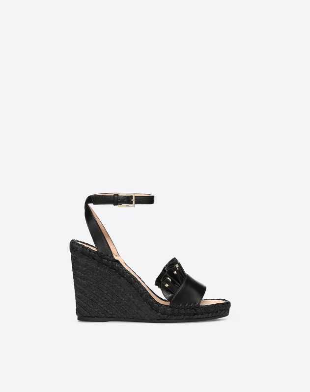 black valentino wedges