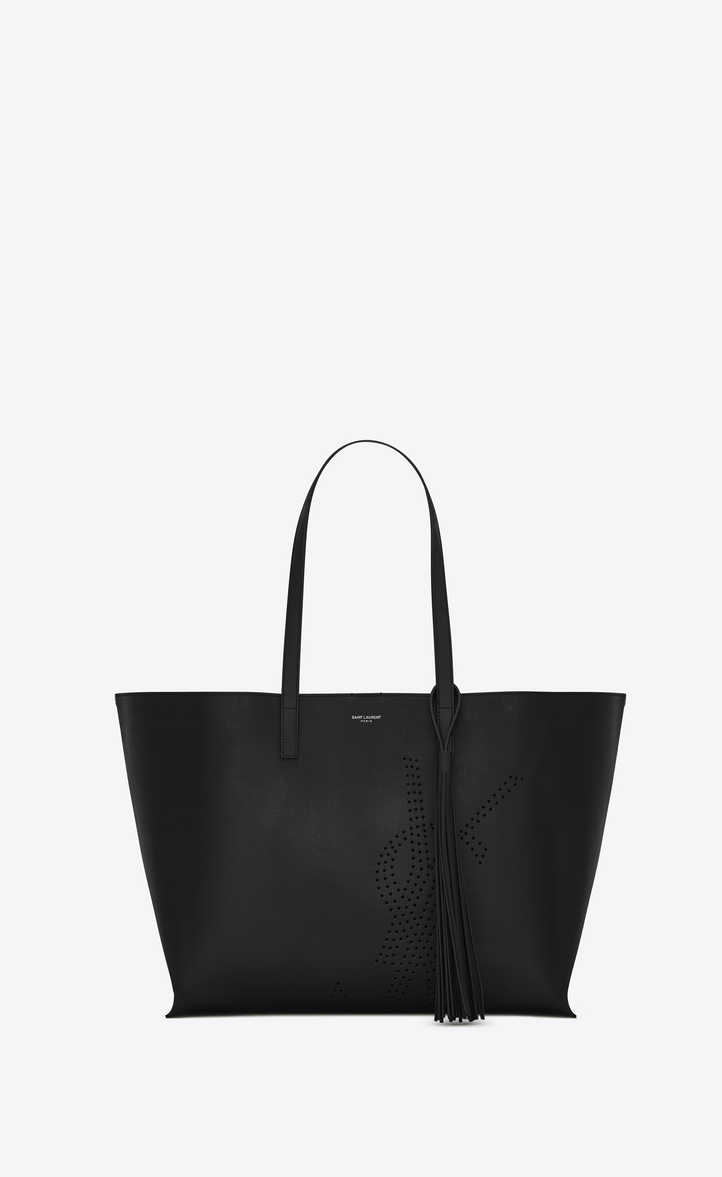 Saint Laurent Ping Bag E W In Perforated Vintage Ping Bag Saint Laurent E W In Perforated Vintage Leather Front View