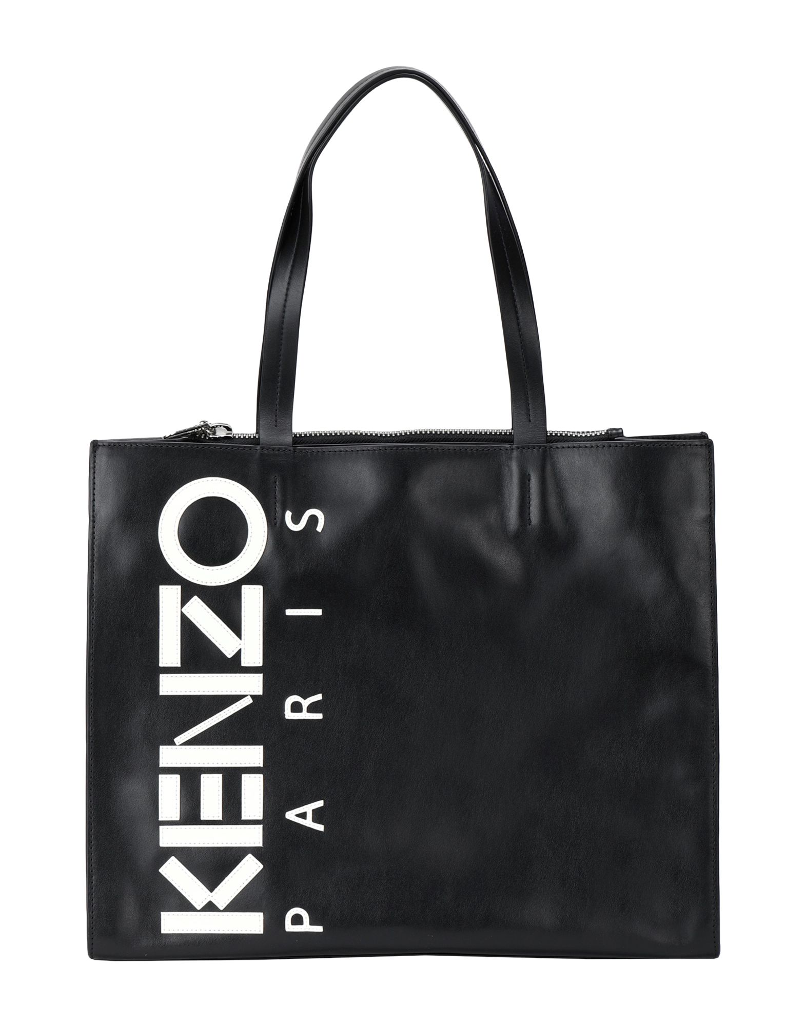 《送料無料》KENZO レディース ハンドバッグ ブラック 牛革（カーフ） 100% Sac shopping Main