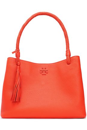 Tory Burch Bags Up To 70 Off At The Outnet Tory Burch Taylor Tasseled Textured Leather Tote