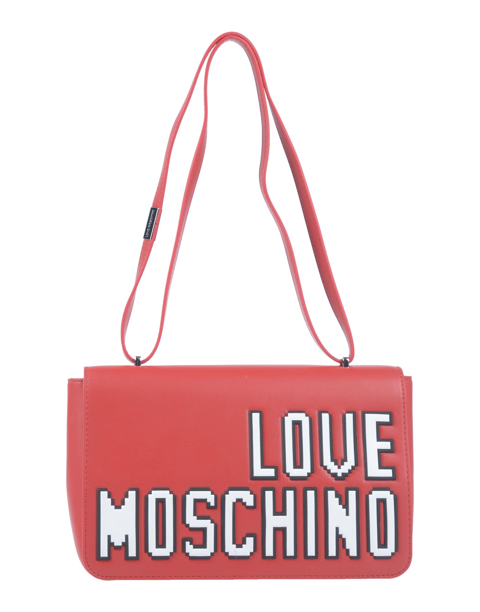 《送料無料》LOVE MOSCHINO レディース 肩掛けバッグ レッド 紡績繊維