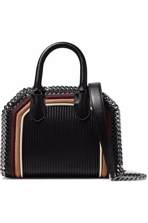 Designer Handbags Up To 70 Off The Outnet Stella Mccartney Chain Trimmed Quilted Faux Suede And Leather Tote