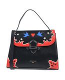 POMIKAKI Damen Handtaschen Farbe Schwarz Gre 1