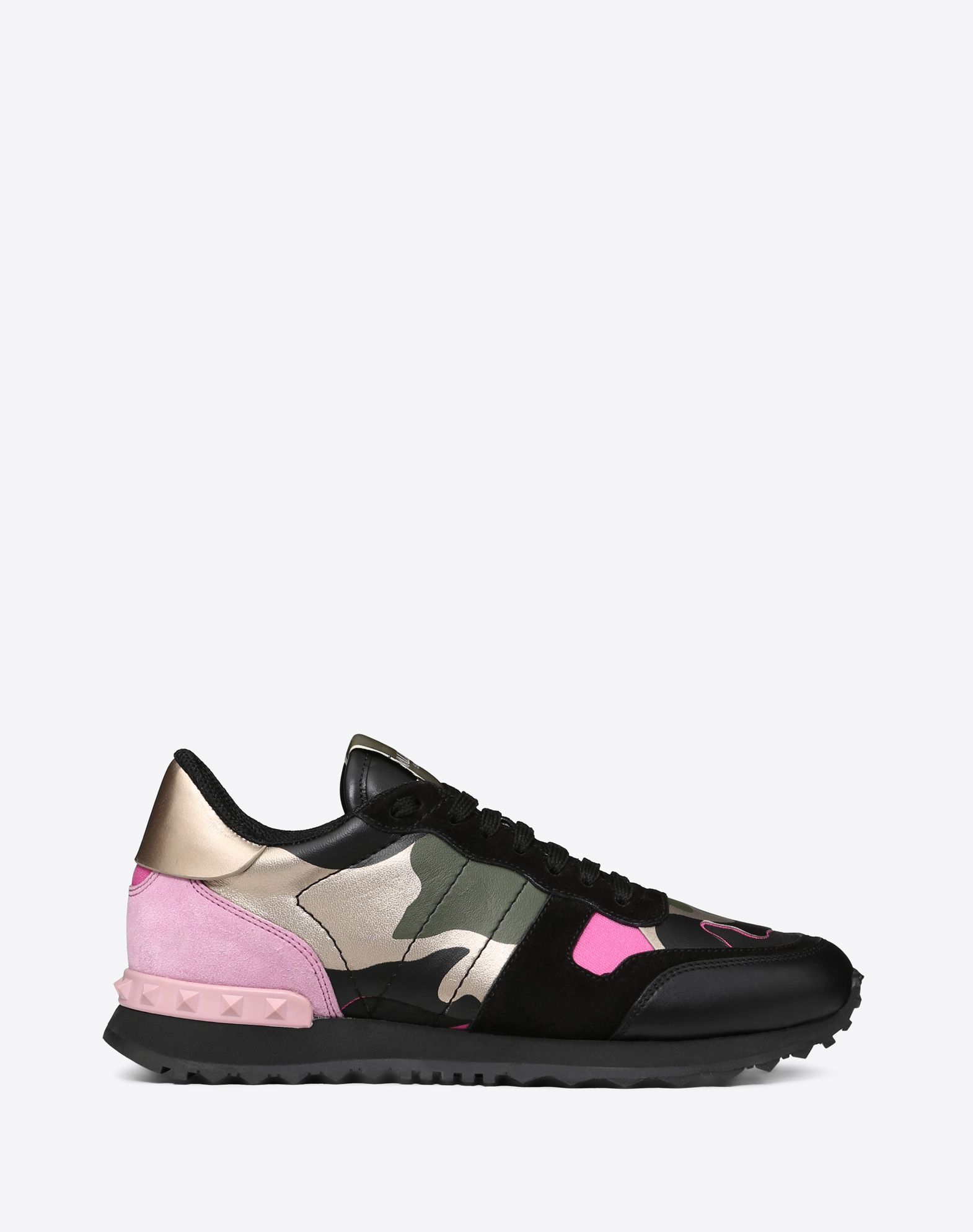 valentino camouflage sneakers pink
