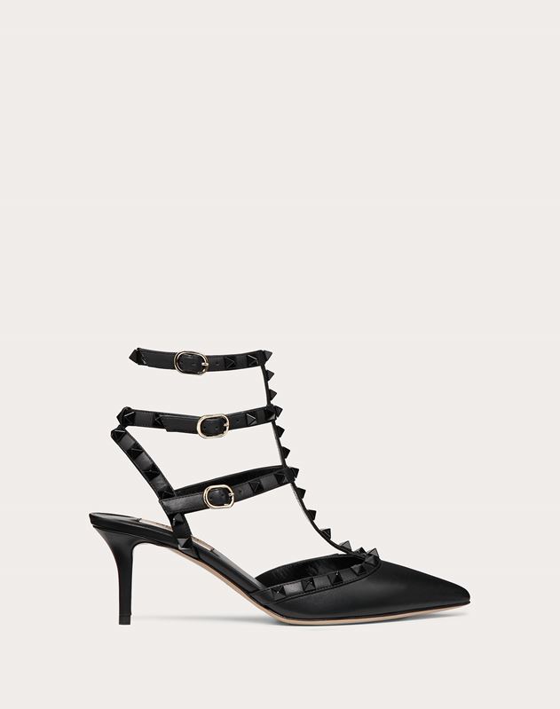 ligegyldighed Fjernelse nød Rockstud Ankle Strap Pump with Tonal Studs 65 mm for Woman | Valentino  Online Boutique