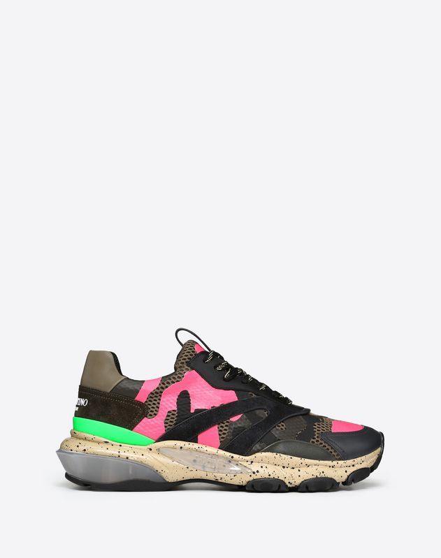 valentino camouflage sneakers pink