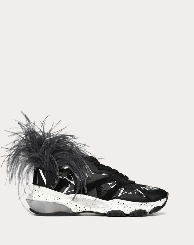 valentino sneakers with feathers