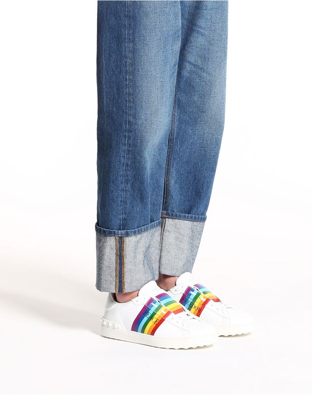 OPEN SNEAKER WITH RAINBOW BAND for Man 