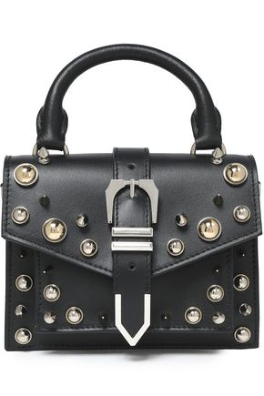Embellished Leather Shoulder Bag Versus Versace Sale Up To 70