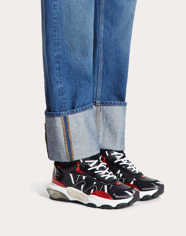 Valentino Garavani Uomo Bounce Neoprene Sock Sneaker With