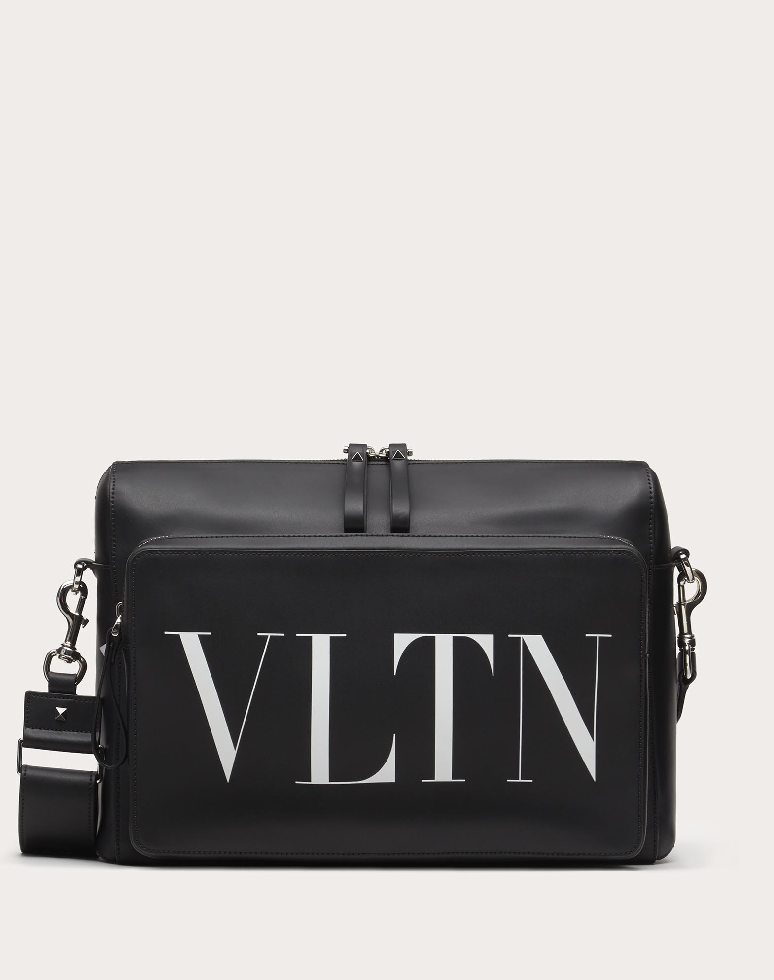 Leather Vltn Messenger Bag For Man Valentino Online Boutique