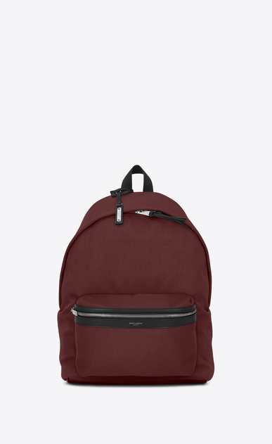 rucksack aus nyloncanvas und leder