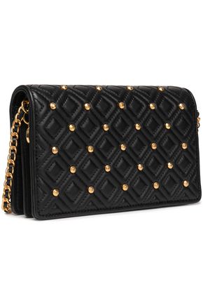 tory burch studded quilted leather shoulder bag