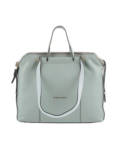 Piquadro Woman Shoulder Bag Sage Green Size - Soft Leather In Sage Green