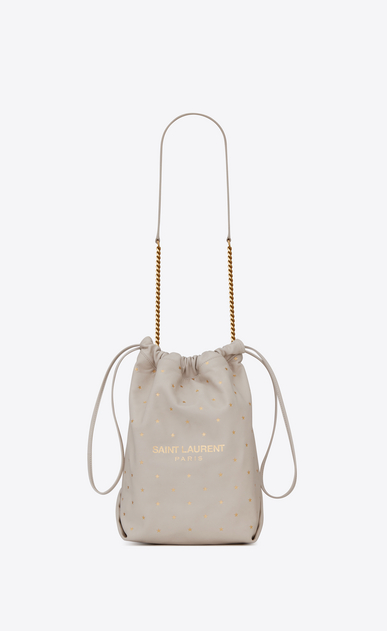 TEDDY pouch in lambskin printed with little stars
