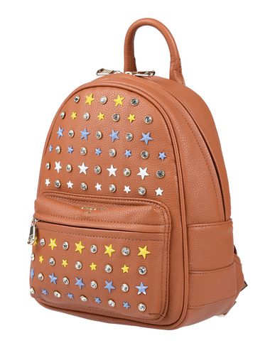 Woman Backpack Brown Size - Polyurethane, Zinc, Brass, Glass