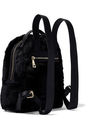 black fur backpack