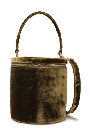 STAUD Vitti velvet bucket bag