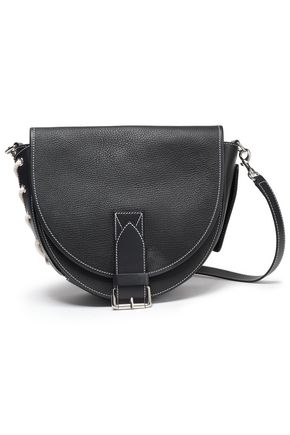 J.W.ANDERSON Bike lace-up smooth and textured-leather shoulder bag