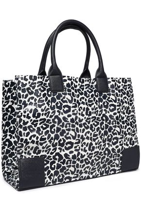 tory burch leopard tote