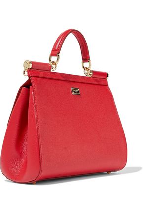Dolce & Gabbana Sicily Medium Appliquéd Textu In Red | ModeSens