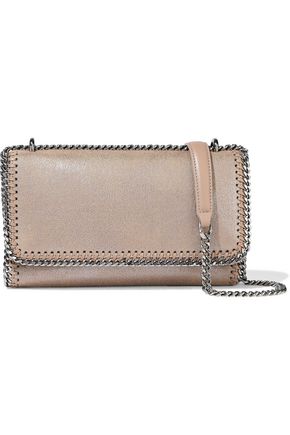 STELLA McCARTNEY Falabella faux brushed-leather shoulder bag