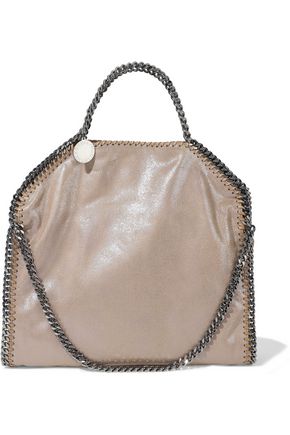 STELLA McCARTNEY Falabella metallic faux brushed-leather tote
