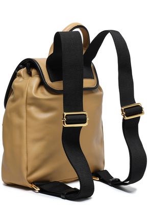 Marni Swing Leather Backpack In Mustard
