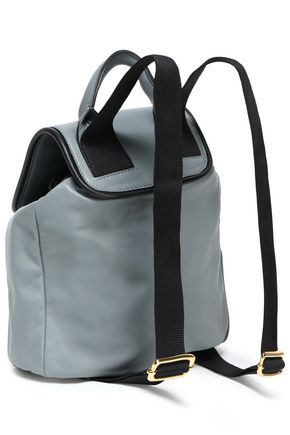 Marni Swing Leather Backpack In Grey
