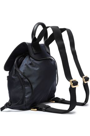 MARNI SWING LEATHER-TRIMMED SHELL BACKPACK,3074457345621238162