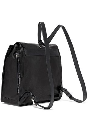 Rag & Bone Woman Field Textured-leather Backpack Black