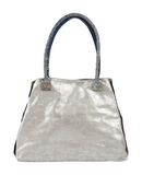 EBARRITO Damen Schultertasche Farbe Silber Gre 1