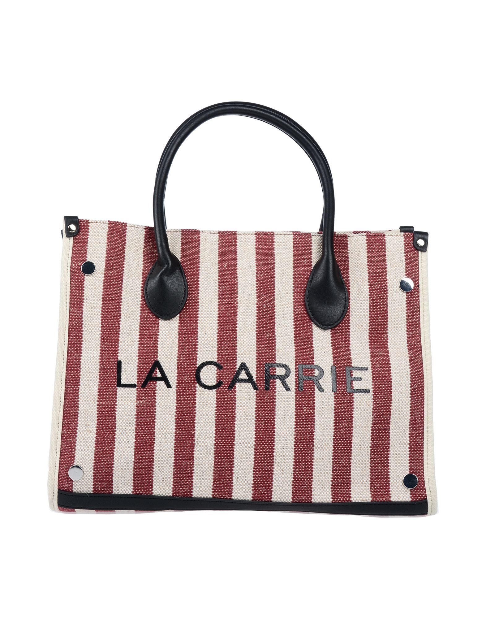 《セール開催中》LA CARRIE レディース ハンドバッグ ベージュ 紡績繊維