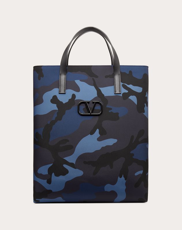 Camouflage Nylon Tote Bag For Man Valentino Online Boutique Camouflage Nylon Tote Bag For Man