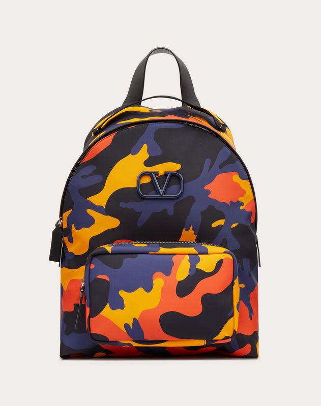 valentino camo backpack