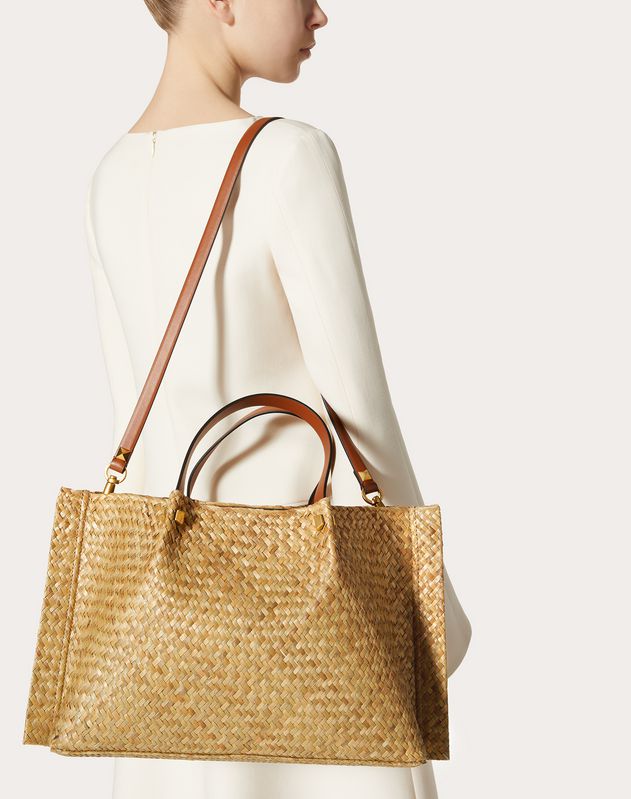 valentino straw tote