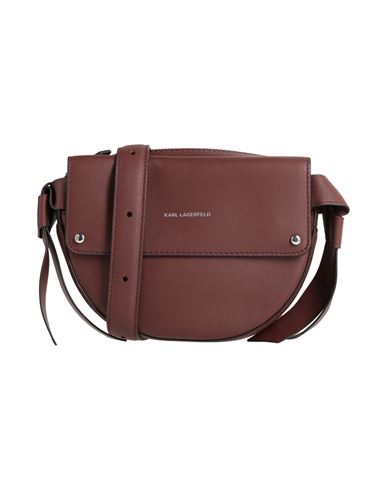 K/ikon Belt Bag Woman Cross-body bag Burgundy Size - Bovine leather