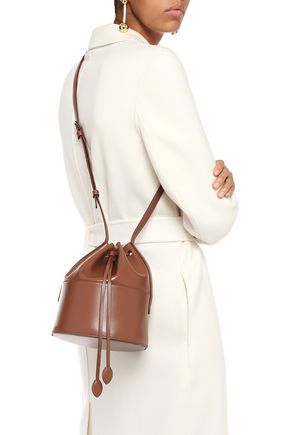Alaïa Leather Bucket Bag In Light Brown