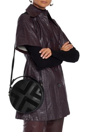 Antik Batik Raika Textured-leather And Suede Shoulder Bag In Black