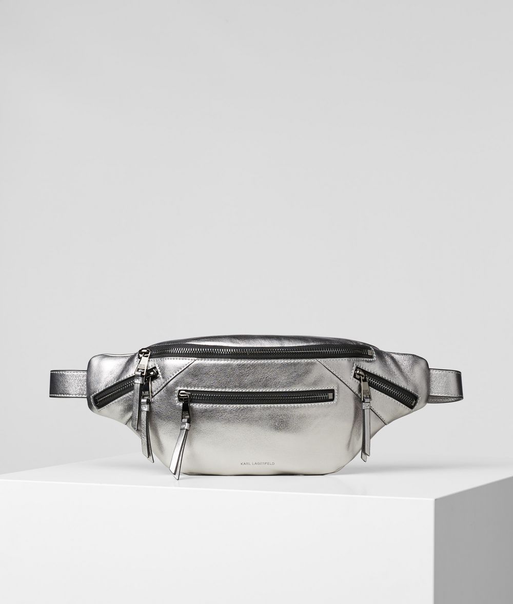 Woman K/odina Bumbag Gunmetal 100% Lambskin - Size: OneSize