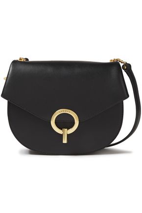SANDRO PEPITA LEATHER SHOULDER BAG 3074457345622112955